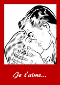 Un baiser pour c&eacute;l&eacute;brer notre amour